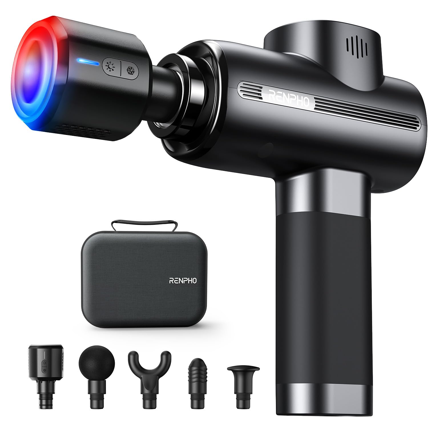 Muscle Massage Gun Heat and Cold RENPHO Massage Gun 3200RPM Deep Tissue Motor Massager Massage Gun Home Gym Full Body Muscle Relaxation