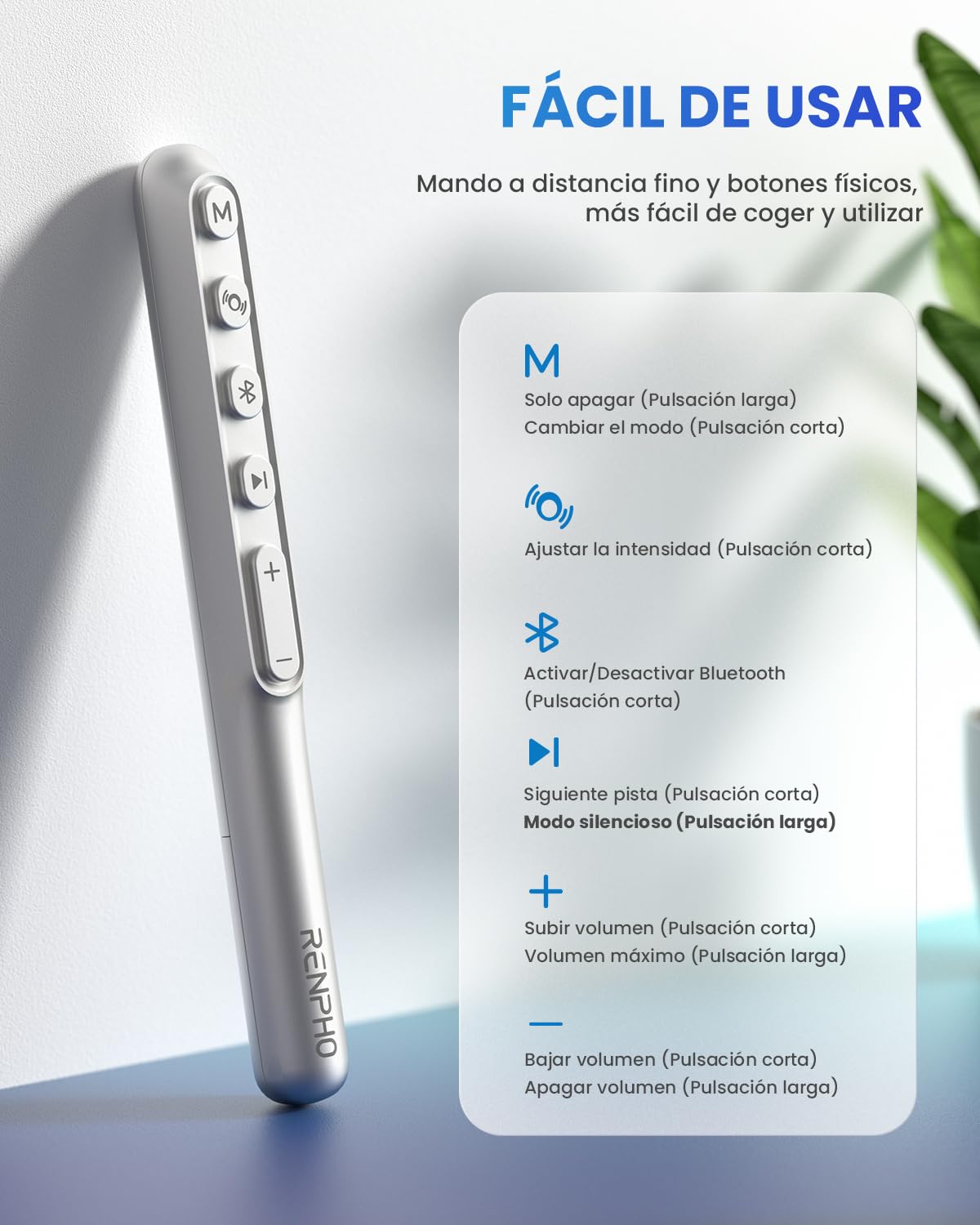 RENPHO Masajeador de ojos con control remoto y calor,Compresión de aire masajear ojos recargable para aliviar la tensión ocular Círculos oscuros Bolsas de ojos Mejorar el sueño regalo dia de la madre