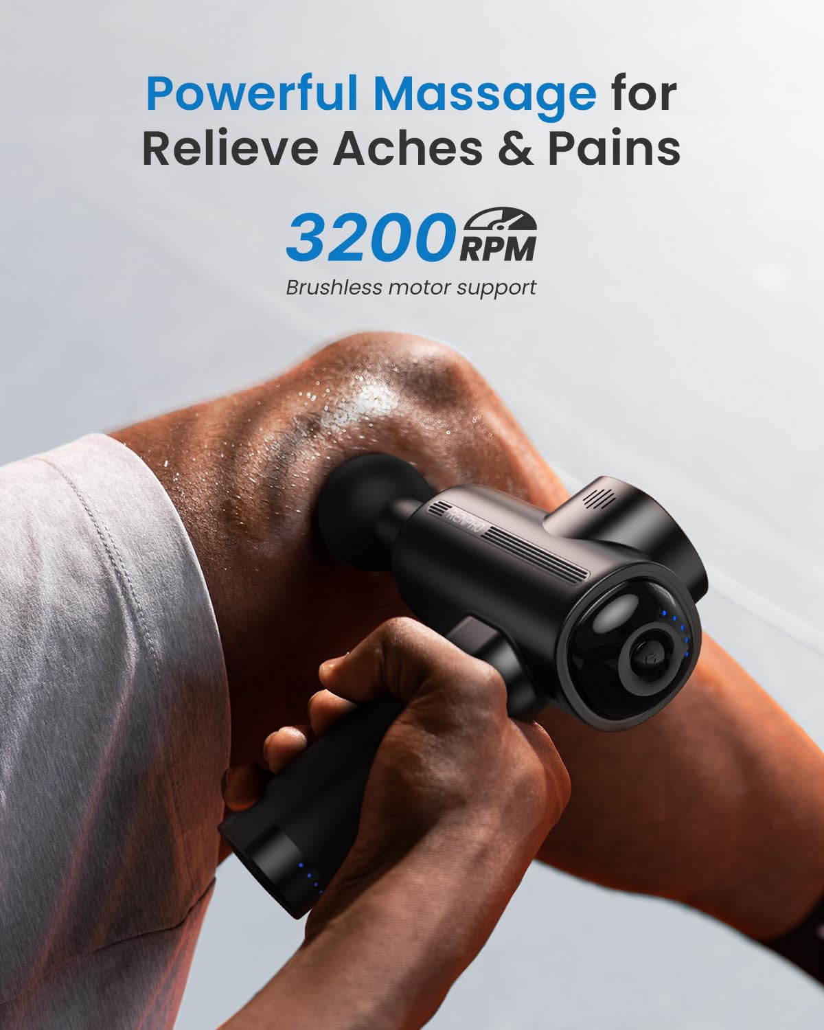 Muscle Massage Gun Heat and Cold RENPHO Massage Gun 3200RPM Deep Tissue Motor Massager Massage Gun Home Gym Full Body Muscle Relaxation