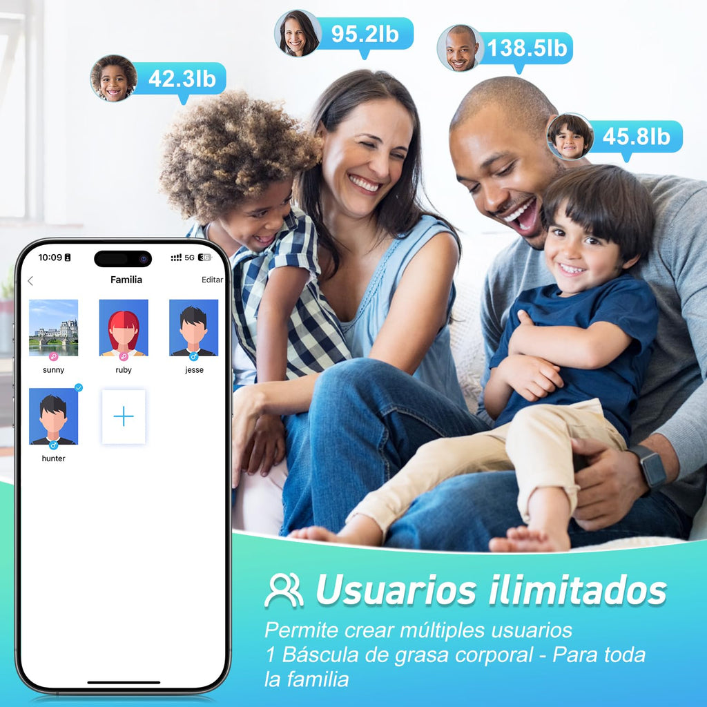 Bluetooth Body Fat Scale, INSMART Digital Bathroom Scale with Smart App, 13 Body Composition Monitors, for Android and iOS, 180 kg Black