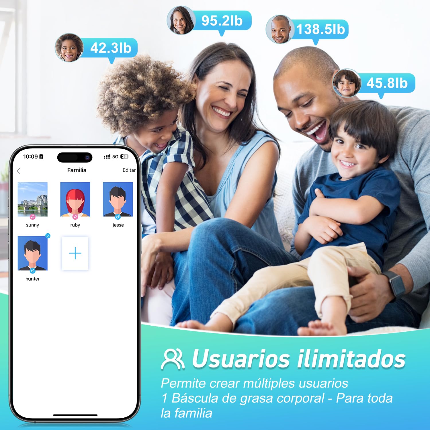 Bluetooth Body Fat Scale, INSMART Digital Bathroom Scale with Smart App, 13 Body Composition Monitors, for Android and iOS, 180 kg Black