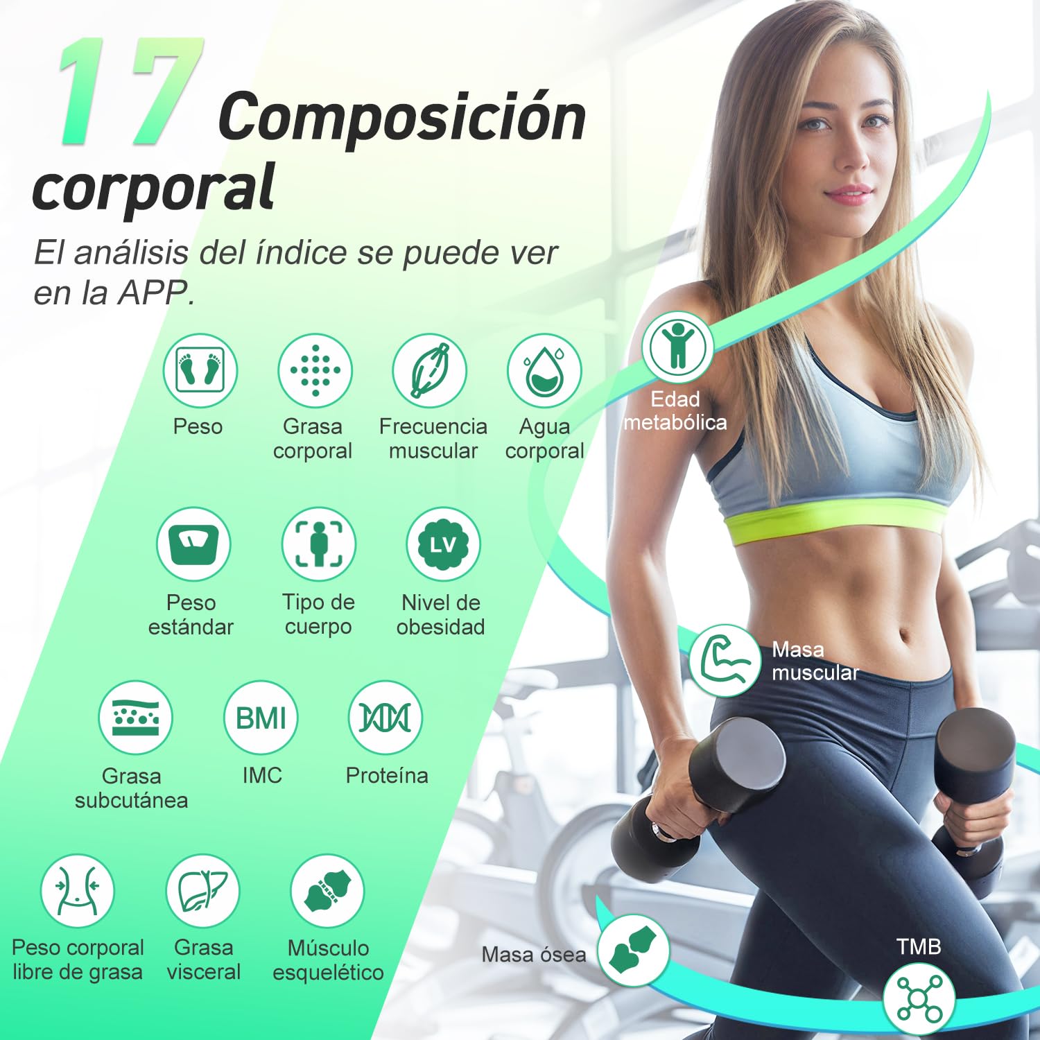 Bluetooth Body Fat Scale, INSMART Digital Bathroom Scale with Smart App, 13 Body Composition Monitors, for Android and iOS, 180 kg Black