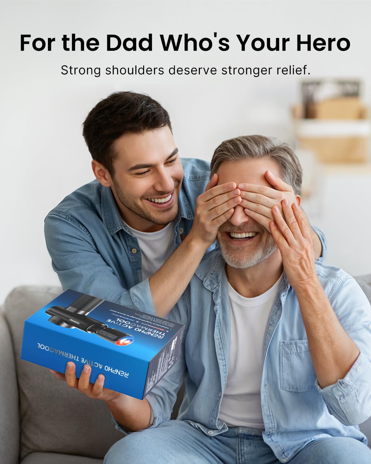 Muscle Massage Gun Heat and Cold RENPHO Massage Gun 3200RPM Deep Tissue Motor Massager Massage Gun Home Gym Full Body Muscle Relaxation