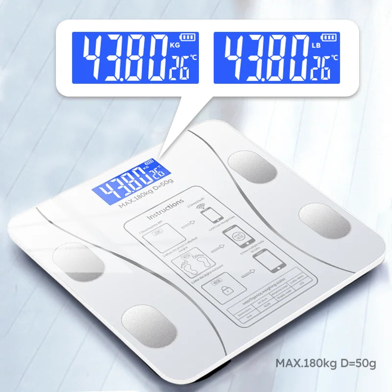 NNEOBA Smart Bluetooth Body Fat Scale White-2