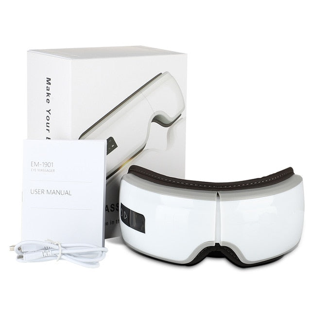 Smart Electric Eye Massager Hot Compress Massage Glasses Vibration Eyes Massage Care Device For Tired Eyes Eye Anti Wrinkles